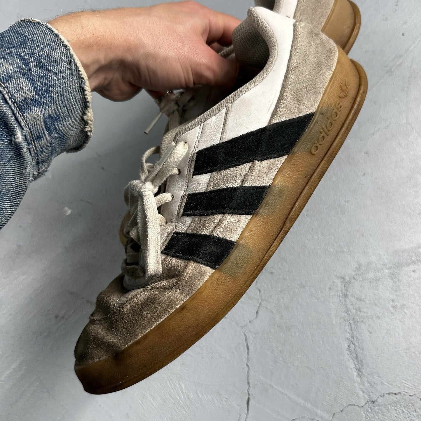 adidas x Mark Gonzales ALOHA SUPER IG5265 Low Top Sneakers US 9 White Used