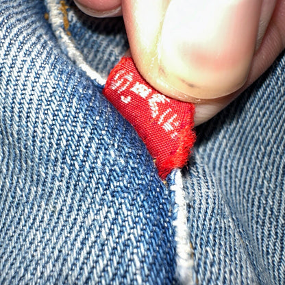 Levis 501 VTG 70s SS Redline Selvedge Jeans XX Med Wash 35x32 Act 32x28