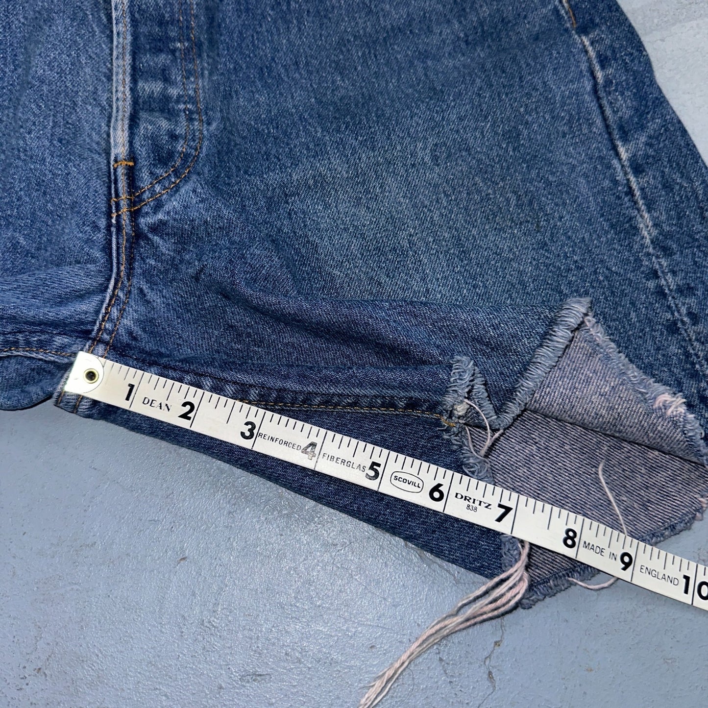 Levis 501 Vintage 80s USA XX Shorts Cut Off Blue Light Wash 32x32 Act 31x6