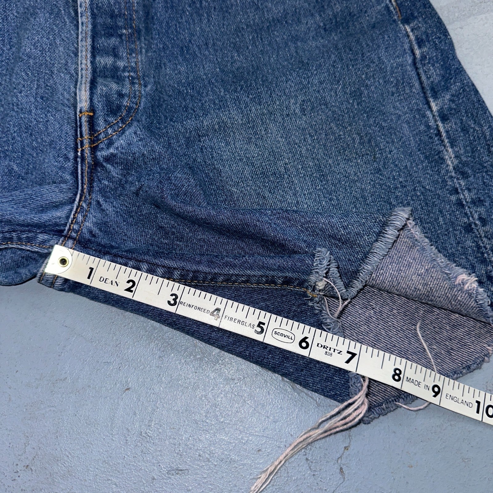 Levis 501 Vintage 80s USA XX Shorts Cut Off Blue Light Wash 32x32 Act 31x6