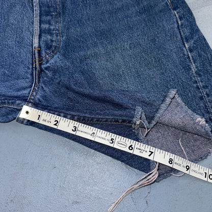 Levis 501 Vintage 80s USA XX Shorts Cut Off Blue Light Wash 32x32 Act 31x6