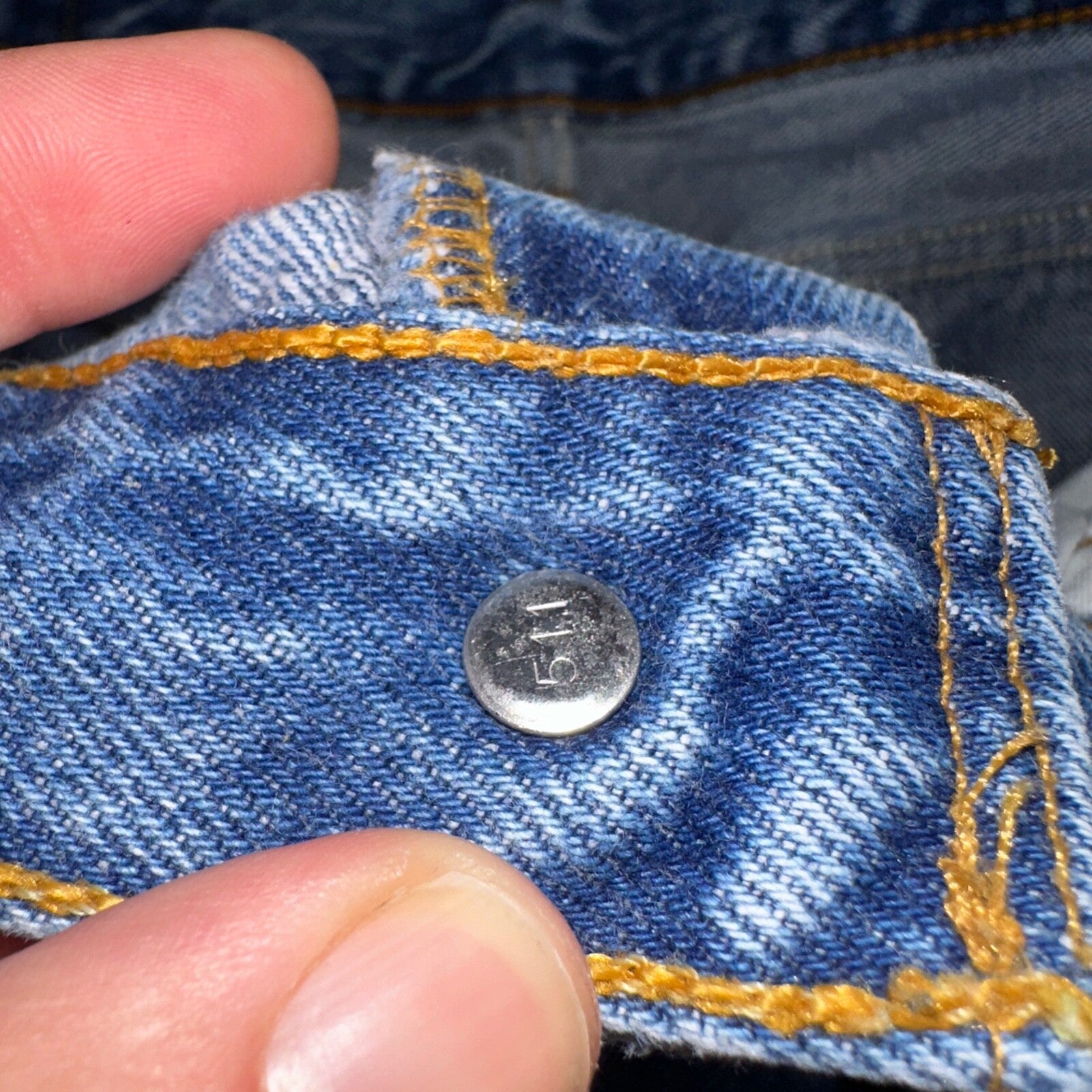 Levis 501 Vintage 90s USA XX Straight Leg Jeans Blue Med Wash 36x30 Act 34x29