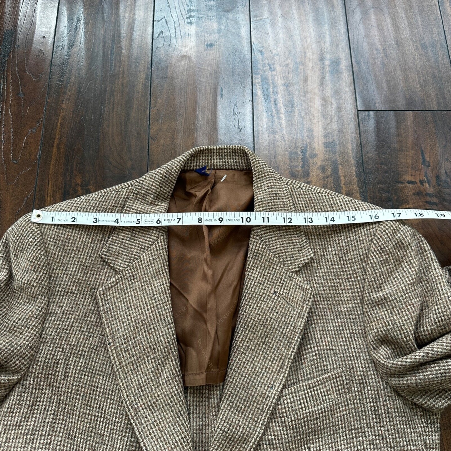 VTG 70s Pendelton Country Traditionals Plaid Single Breasted Blazer Mens Size 38