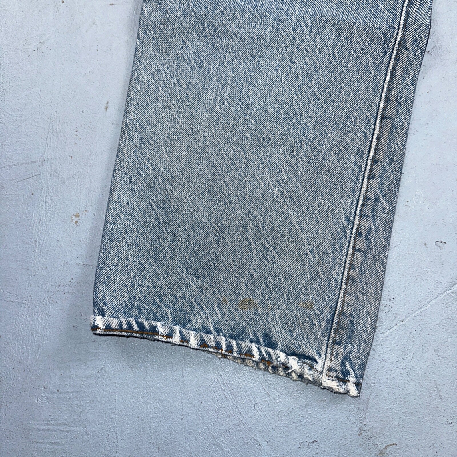 Levis 501 Vintage 80s USA XX Straight Leg Jeans Blue Light Wash 38x33 Act 34x29