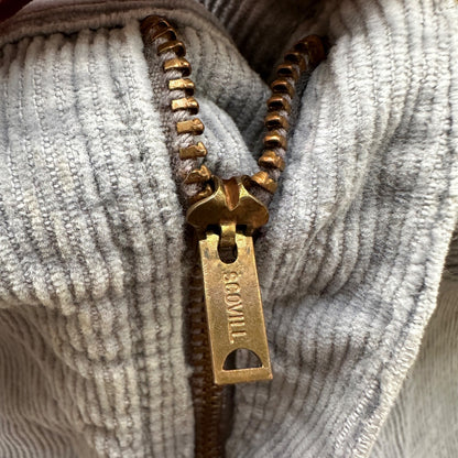 VTG 60s Wrangler USA Grey Corduroy Pants 34S 70s 33x23 Capri Cut Cowboy RARE