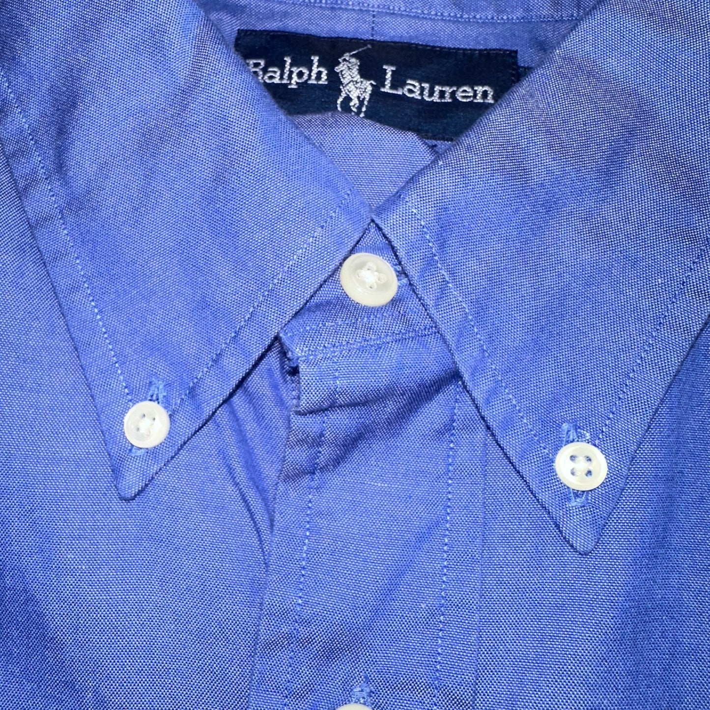 Ralph Lauren Shirt Mens 17.5 Long Sleeve Button Up Pony Yarmouth Cotton