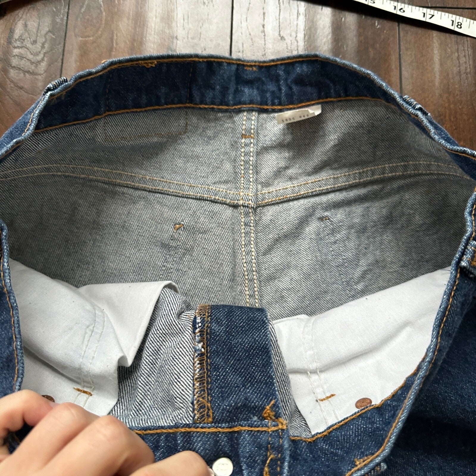 Levis 517 Vintage 90s USA Orange Tab Bootcut Flare Blue Jeans 38x30 35x29