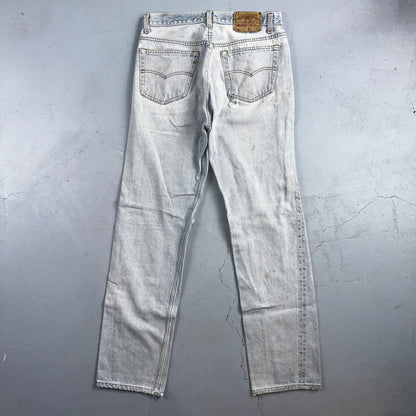 Levis 501 Vintage 90s USA XX Straight Leg Jeans Blue Light Wash 34x36 Act 31x32