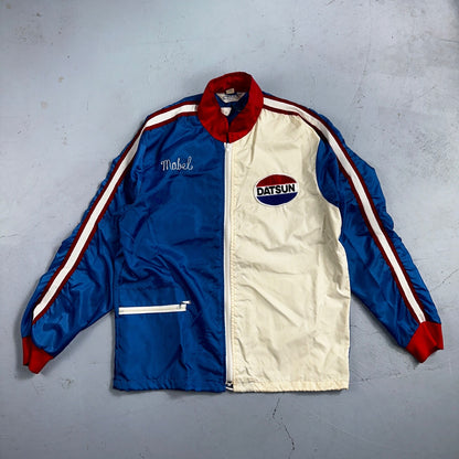 Datsun Crown Vintage 70s Racing Jacket Crown Rockabilly Chainstitch Mabel Nylon