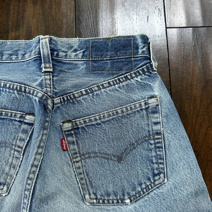 Levis Vintage 80s Redline Selvedge USA 501 XX Jeans 66 70s Light 27x36 Act 25x27