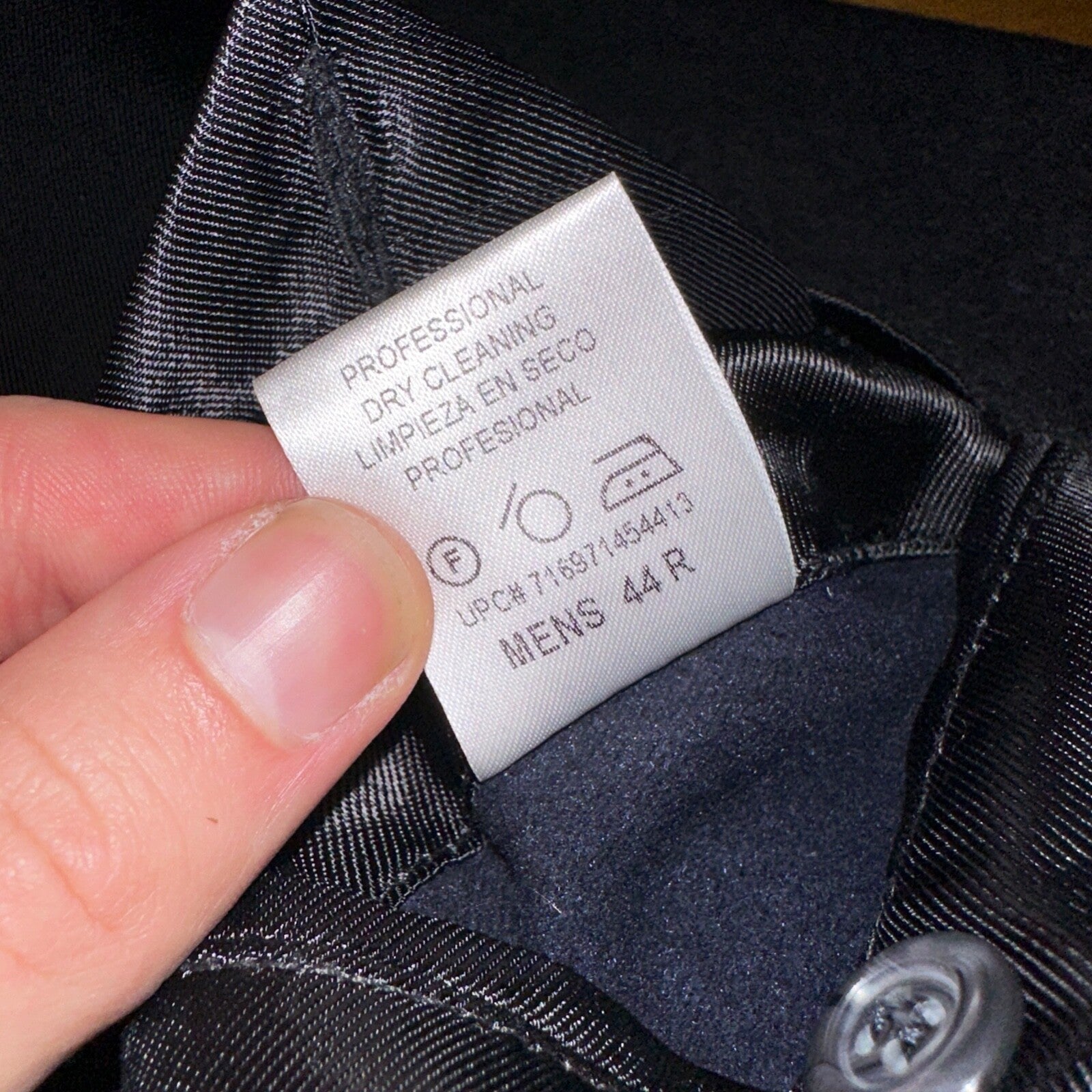 Silver Cloud Mens Coat 44R Black Cashmere Blend Italy Peacoat Jacket Long Winter