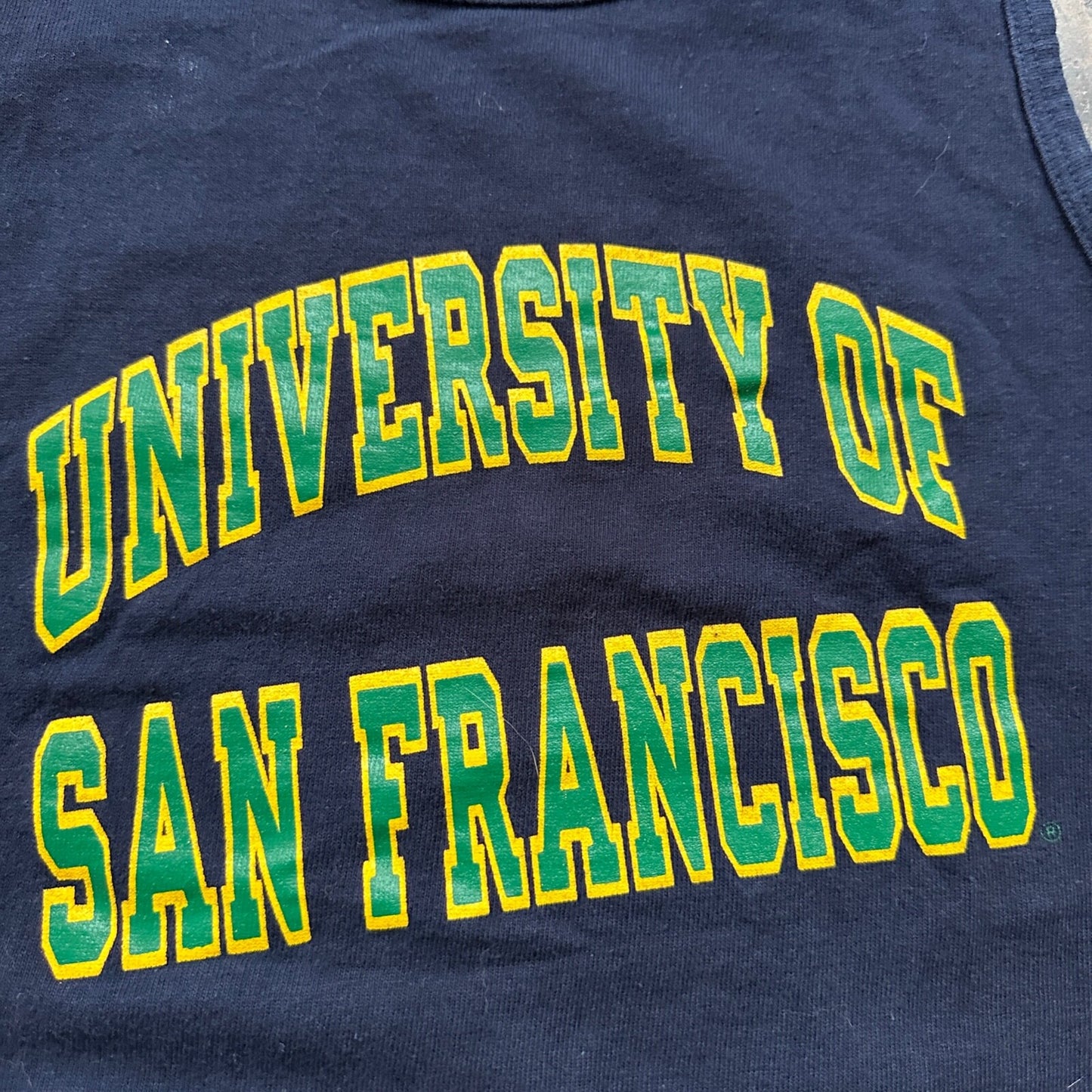 Champion 80s University Of San Francisco USFCA Vintage T Shirt Track Tank Top