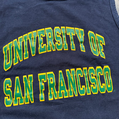Champion 80s University Of San Francisco USFCA Vintage T Shirt Track Tank Top