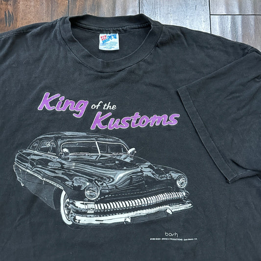 Hanes 90s VTG T Shirt Classic Cars Driving Old Nascar Antique Faded Rap Music