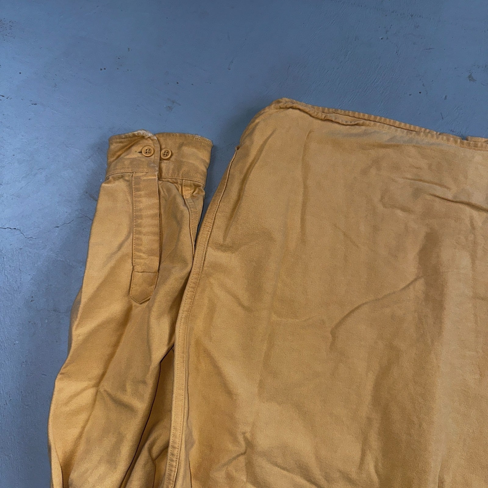 Vintage LL Bean Chamois Cloth Flannel Shirt Mens L Tall Yellow Made in USA 90s