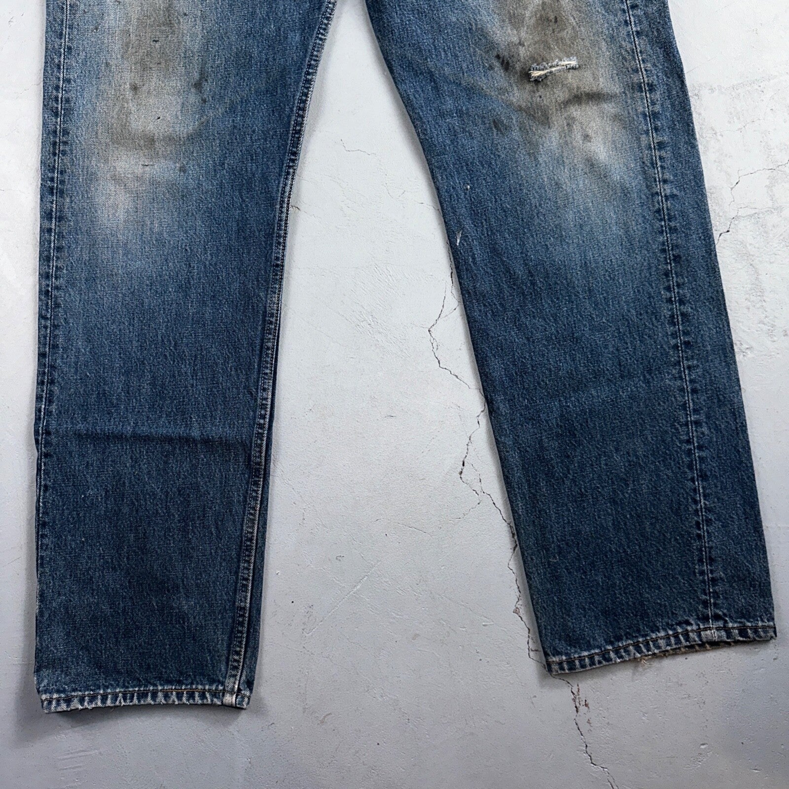Levis 501 Vintage 90s USA XX Straight Leg Jeans Blue Light Wash 38x34 Act 36x32