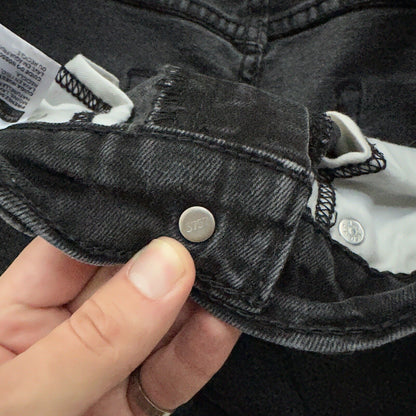 Levis 514 Straight Leg Jeans Men's 33x32 Mid Rise Slim Denim Black 30x29 Vtg