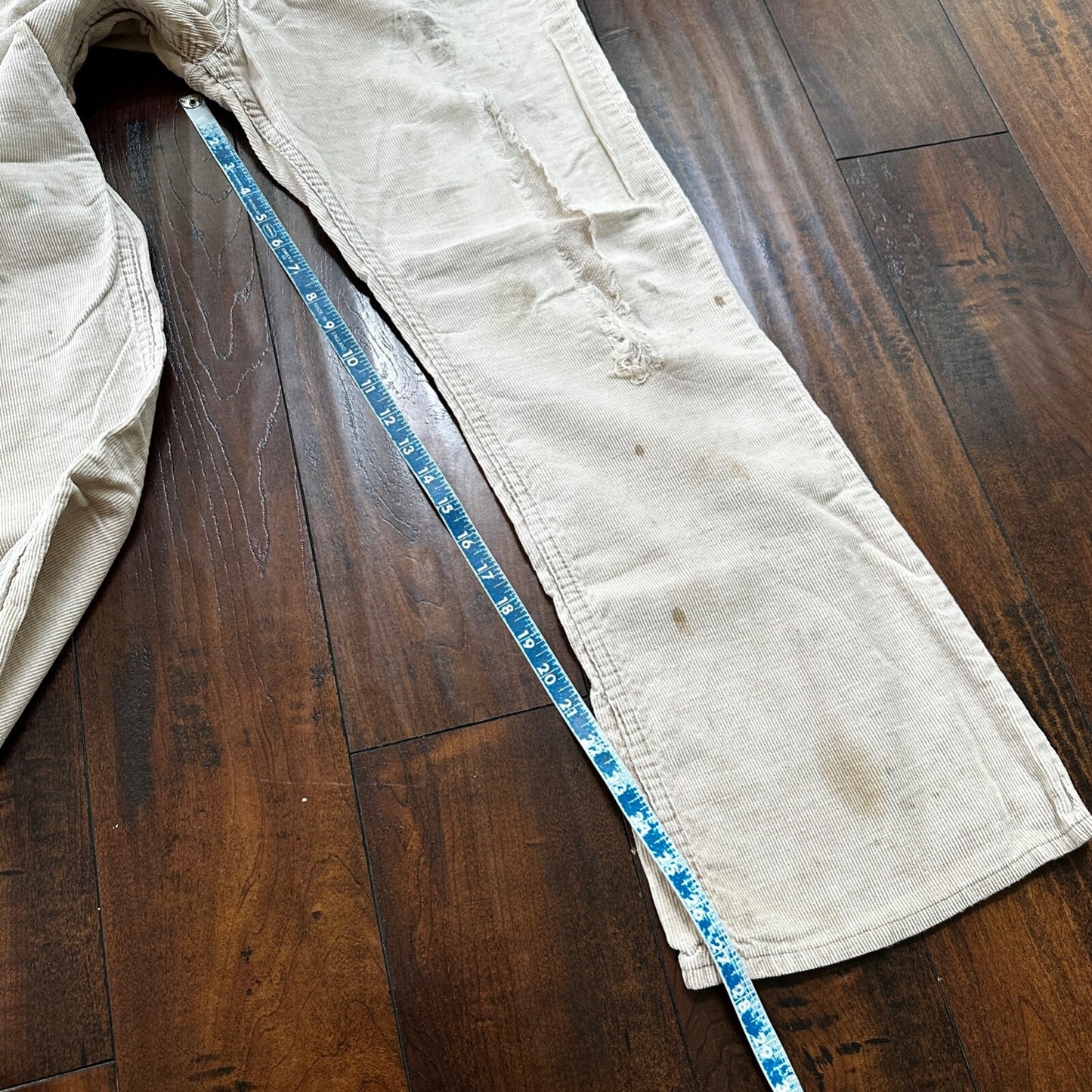 Levis 684 VTG Corduroy Pants Bell Bottom USA 30x27 Boot Cut 1970s 70s Beige