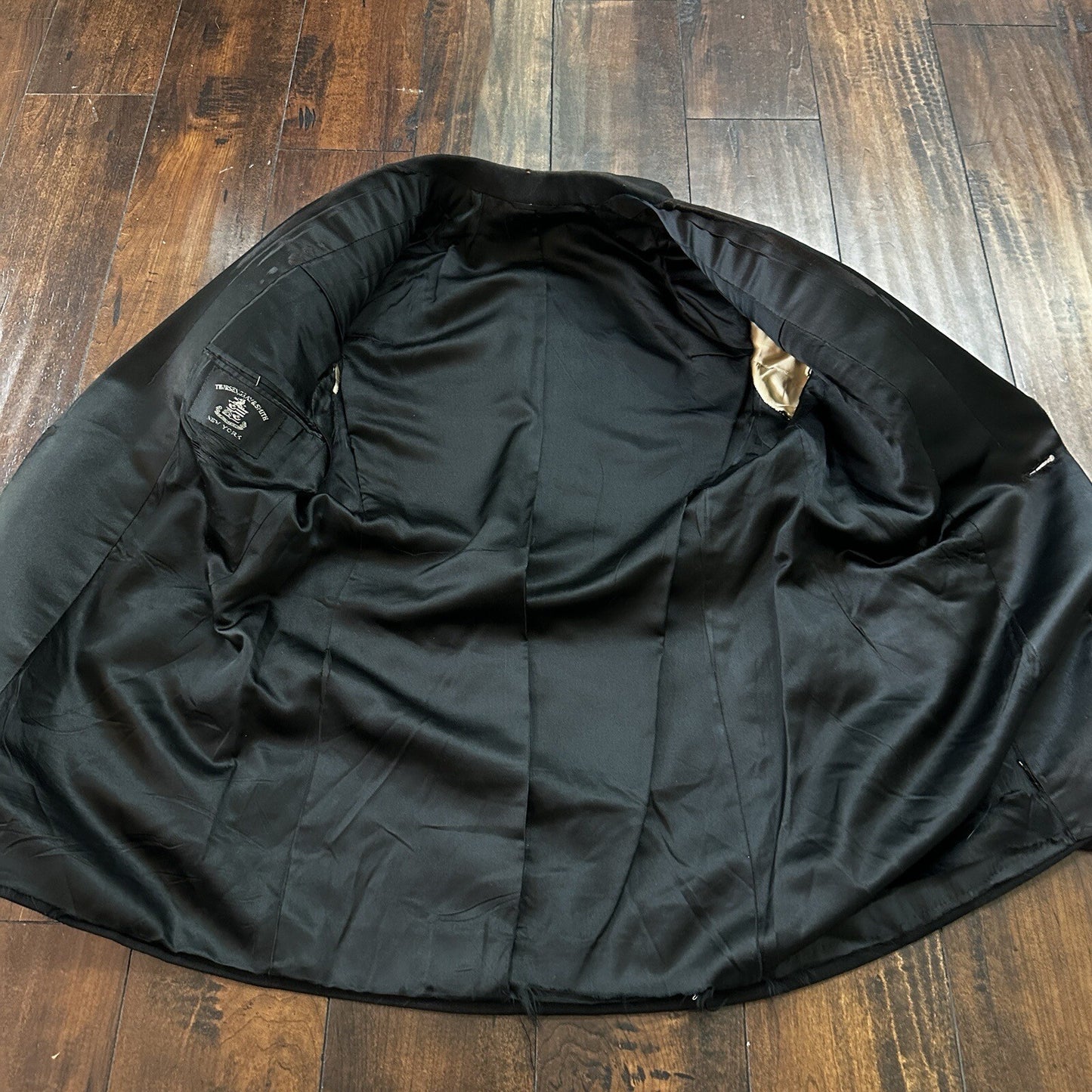 VTG 1920s Mens 3 PC Suit Tuxedo Coat Jacket Pants Wool Thorsen Gray 20s 30s