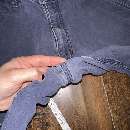 Carhartt Rugged Flex Relaxed Fit Canvas Work Pant Mens 38x36 Navy 102291-412 VTG