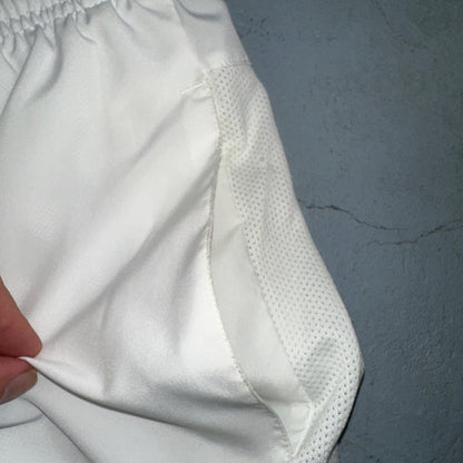 Nike Mens Athletic Gym TNNS Muscle Shorts Dri Fit White Gym Sports Small