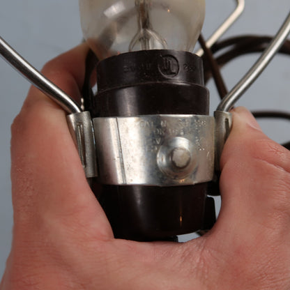 Vintage GE Infrared Reflector Heat Lamp And Adjustable Holder Tested Works