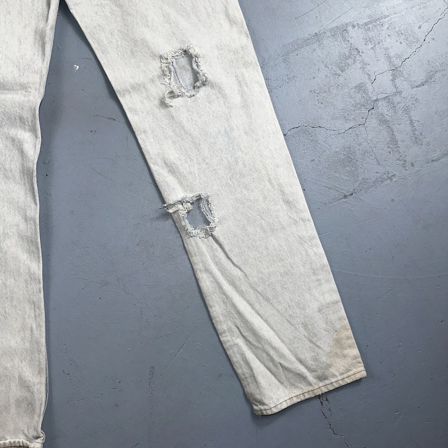 Levis 501 Vintage 90s USA XX Straight Leg Jeans 32x34 Blue Light Wash Act 29x32