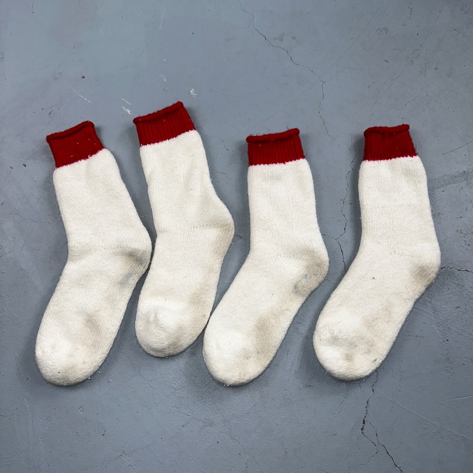 Vtg 40s Lot Wool Blend Hiking Hunting Camping Socks Primitive Christmas Stocking