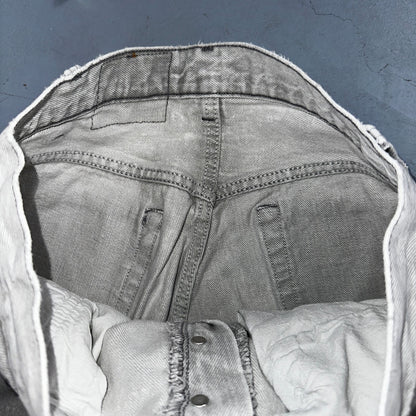 Levis 501 Vintage 90s USA XX Straight Leg Jeans Gray Light Wash 31x34 Act 29x32