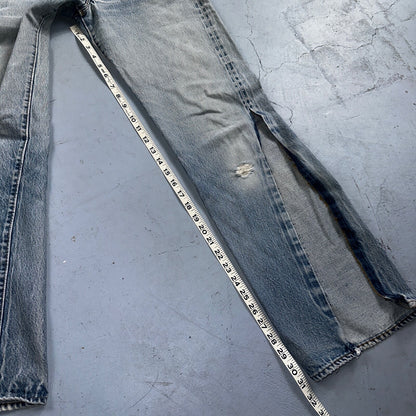 Levis 501 Vintage 80s Redline Selvedge USA XX Jeans Light Wash 28x36 Act 26x31