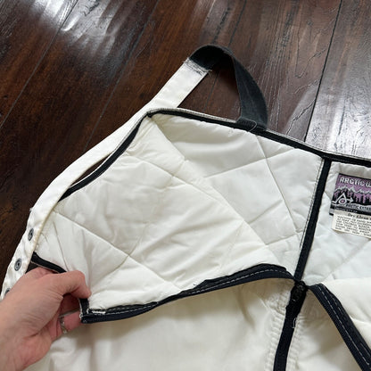 1960s Arcticwear Arctic Cat Bib Overalls Snow Suit Black Size L Vintage Zip Legs