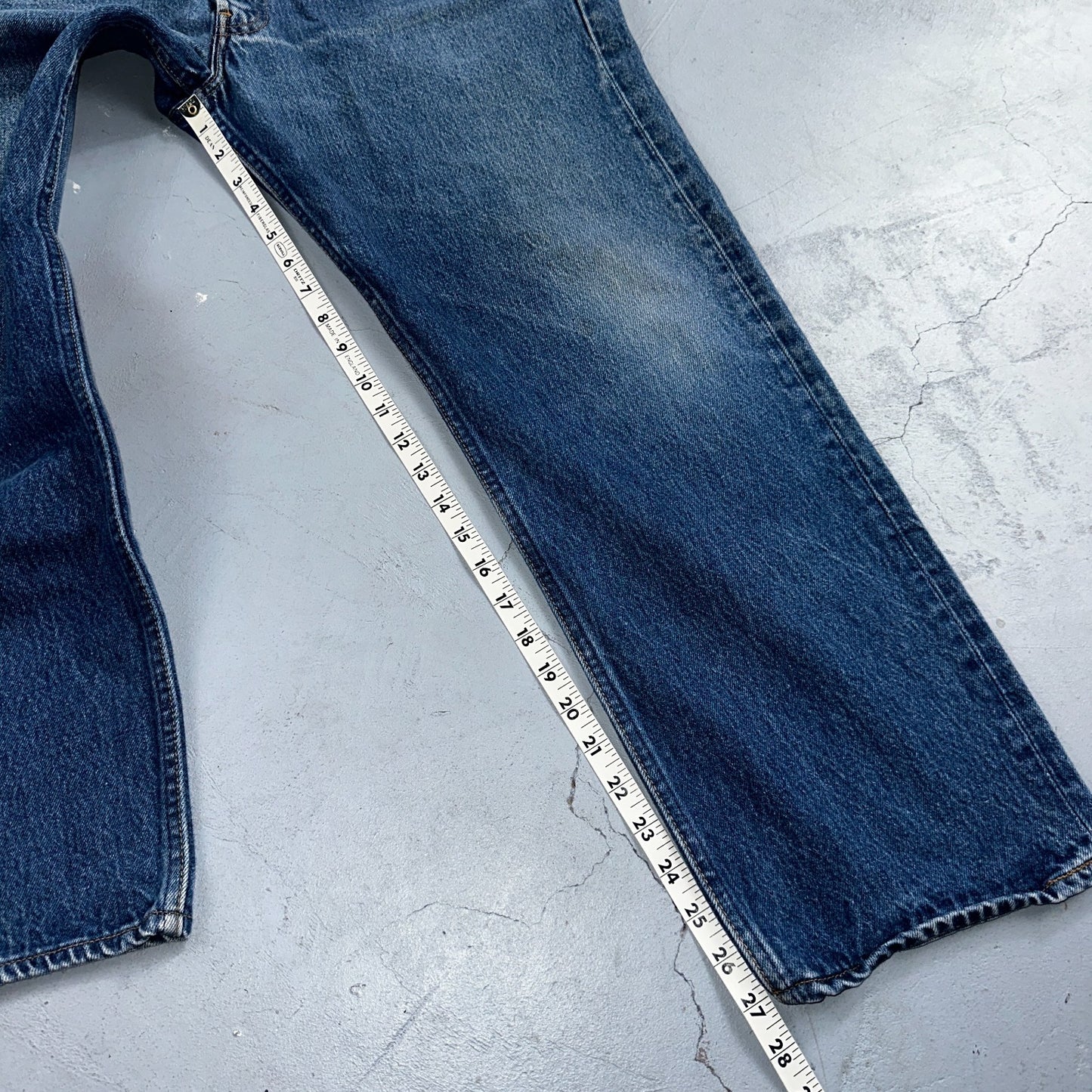 Levis 501 Vintage 90s USA XX Straight Leg Jeans Blue Med Wash 38x30 Act 36x27