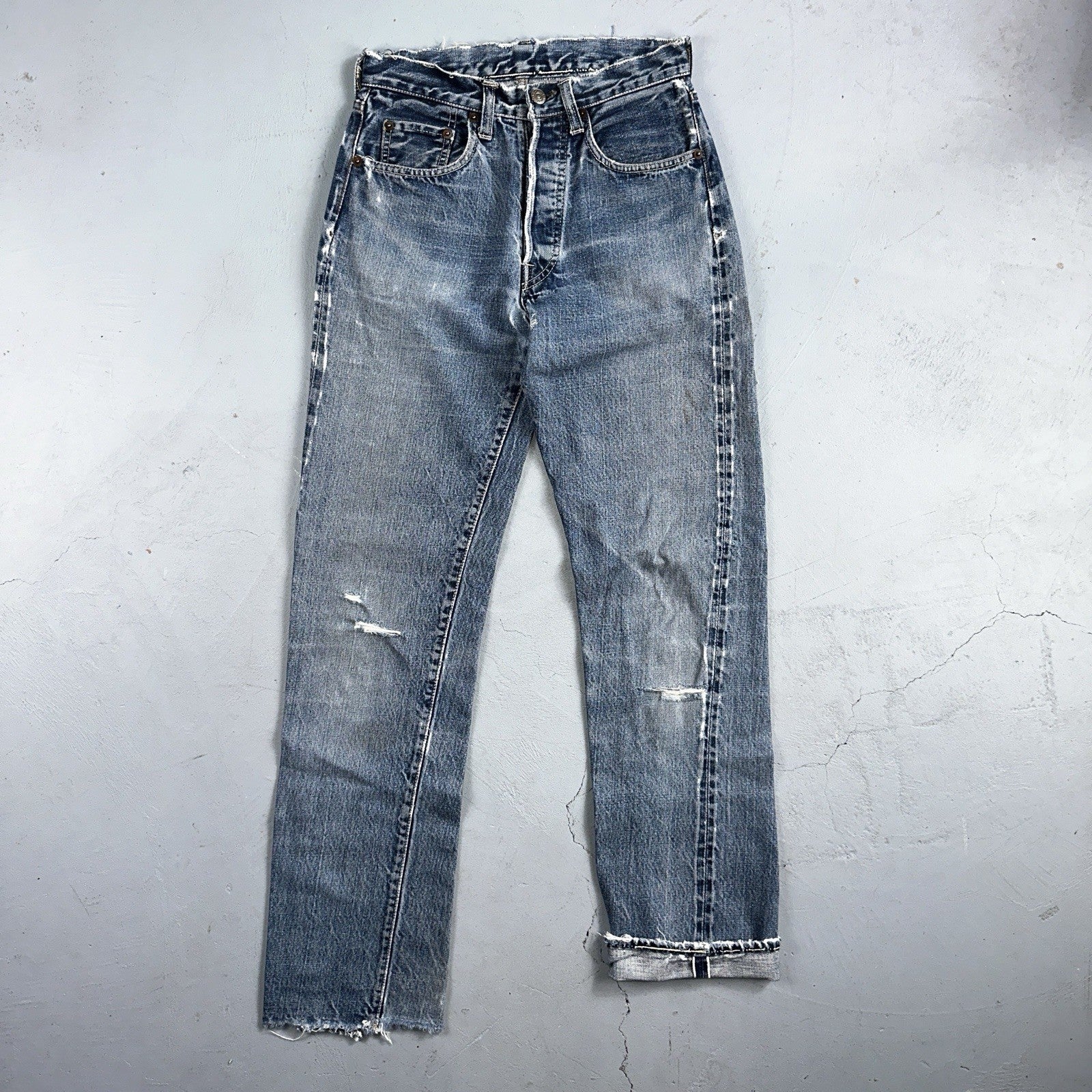 Levis 501 Big E Vintage 60s Redline Selvedge USA XX 1960s Jeans 66 Act 26x31