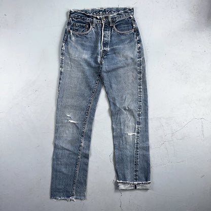Levis 501 Big E Vintage 60s Redline Selvedge USA XX 1960s Jeans 66 Act 26x31