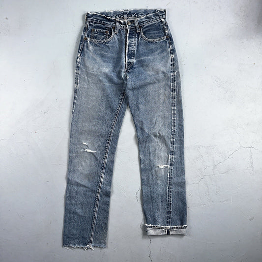 Levis 501 Big E Vintage 60s Redline Selvedge USA XX 1960s Jeans 66 Act 26x31