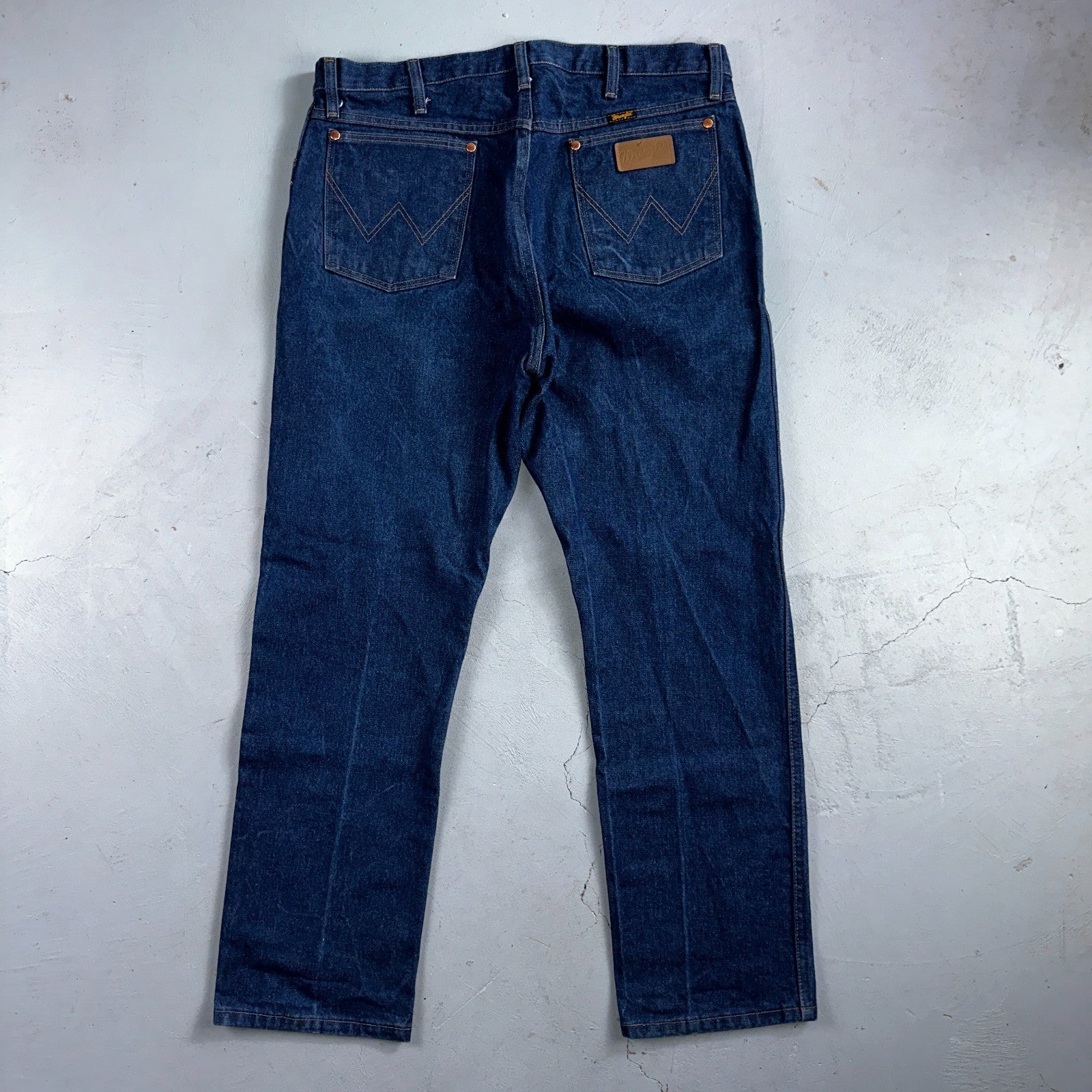 Wrangler Jeans 13MWZ Mens 36x30 Blue Cowboy Cut Vintage Denim Workwear Western