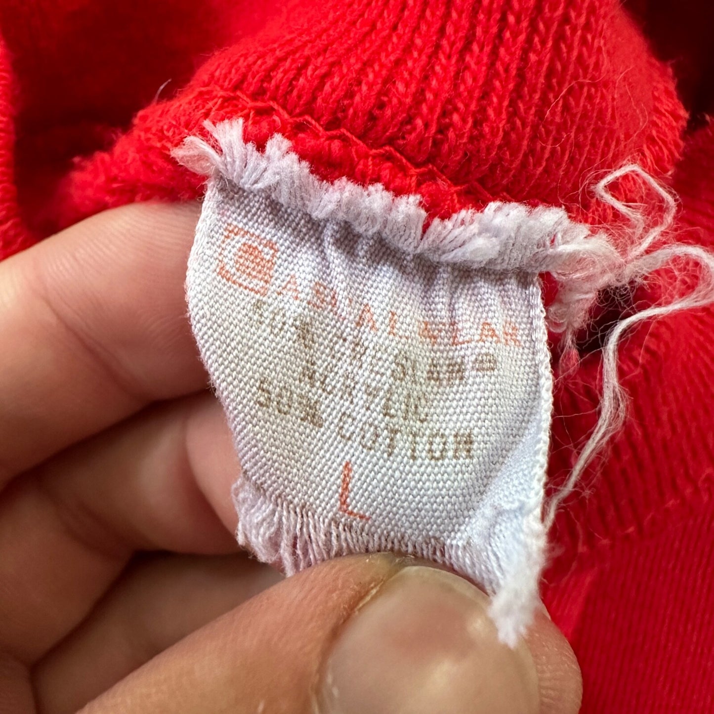 VTG 1960s Rockabilly Sweatshirt Sweater 60s 70s Blank Basic Afterhood USA Red