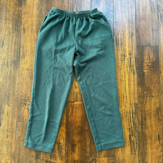 VTG Alfred Dunner Women Pull On Classic Fit Pants Sweatpants USA 90s Green