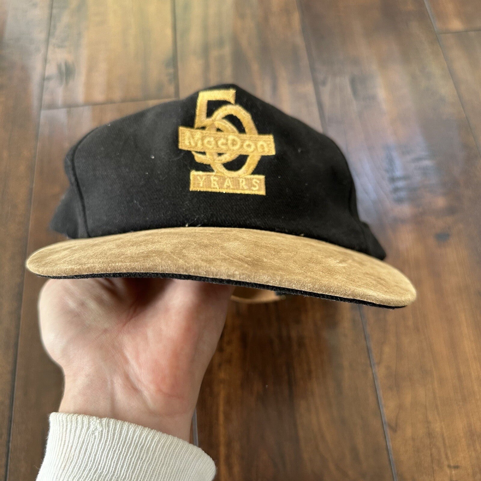 Mac Done Vintage Hat Cap Snapback Gray Bike Motorcycle Y2K Cool 90s Black 80s