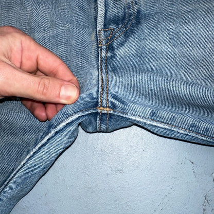 Levis 501 Y2K XX Straight Leg Jeans Blue VTG Light Wash 36x30 Act 38x29