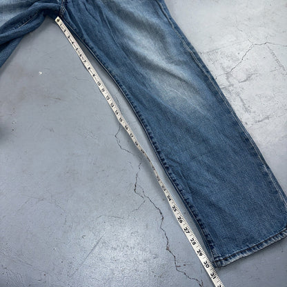 Levis 501 Vintage Y2K 90s XX Straight Leg Jeans Blue Light Wash 38x30 Act 36x30