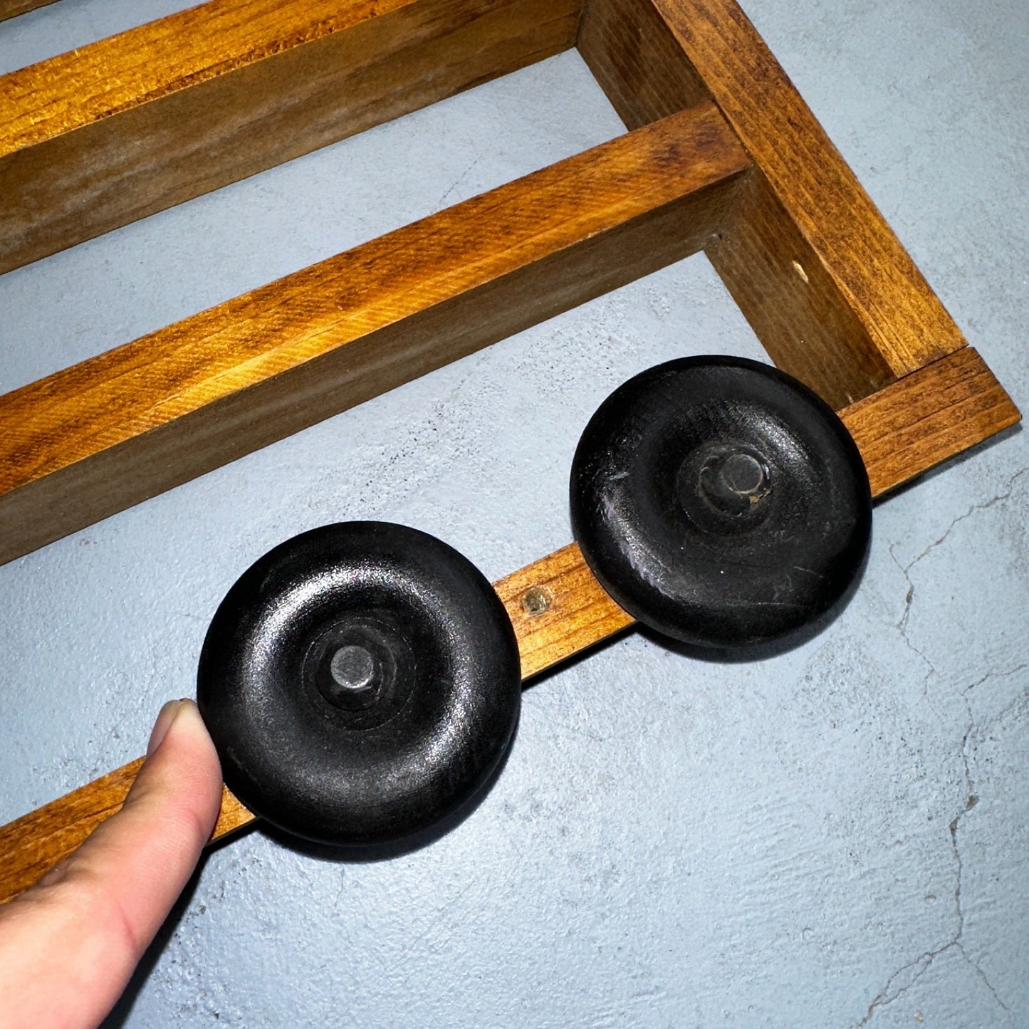 Vintage Wood Truck  Wall Shelf Unit With Wheels Die Cast Display Rustic Chic