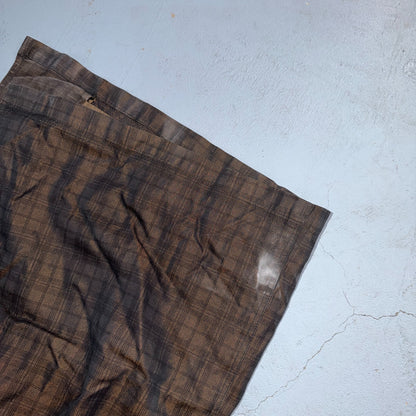 Vintage Size 42 All Weather Trench Coat Men Brown Button Rain Coat 1960s 60s