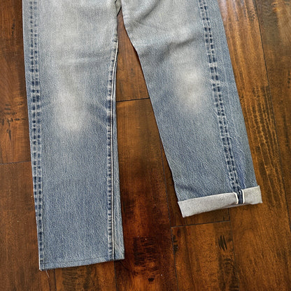 Levis Vintage 80s Redline Selvedge USA 501 XX Jeans 66 70s Light 32x36 Act 29x30