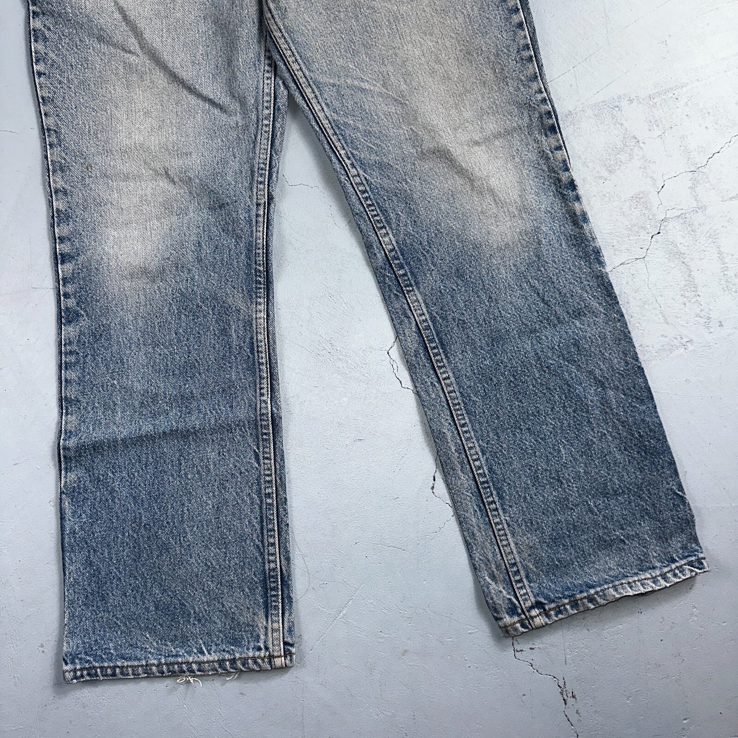Levis 517 Vintage 80s USA Orange Tab Bootcut Flare Blue Worn Jeans Act 32x27