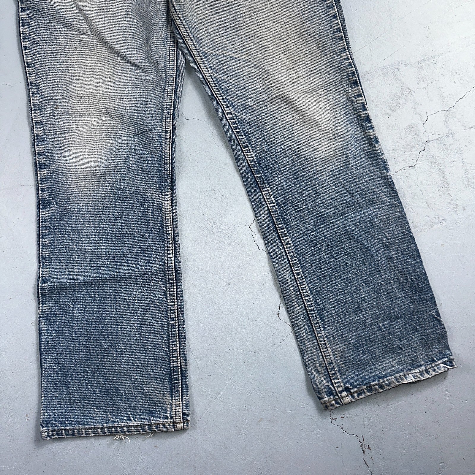 Levis 517 Vintage 80s USA Orange Tab Bootcut Flare Blue Worn Jeans Act 32x27