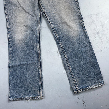 Levis 517 Vintage 80s USA Orange Tab Bootcut Flare Blue Worn Jeans Act 32x27