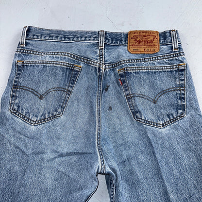 Levis 501 Vintage 90s USA XX Straight Leg Jeans Blue Light Wash 35x34 Act 31x30