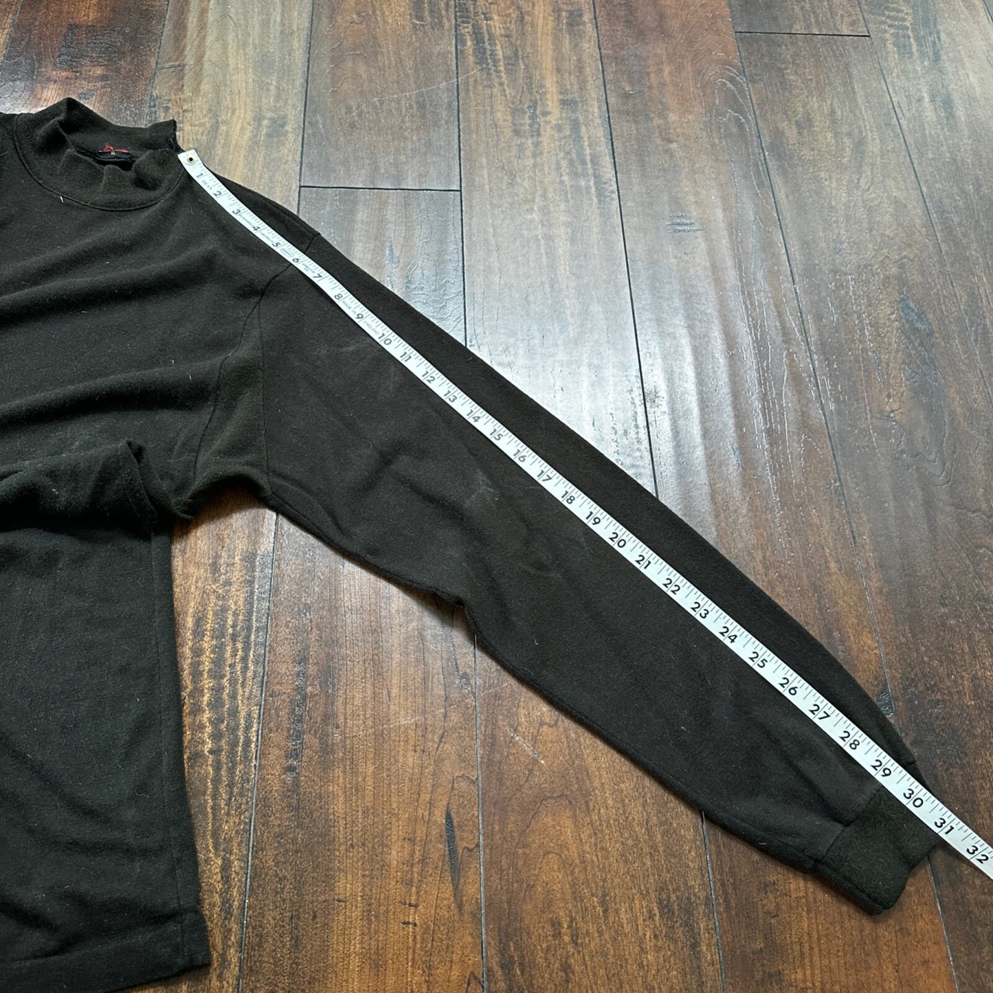 1960s Black Mock Neck Vintage T Shirt Crewneck Munsigwear Rockabilly 60s 70s