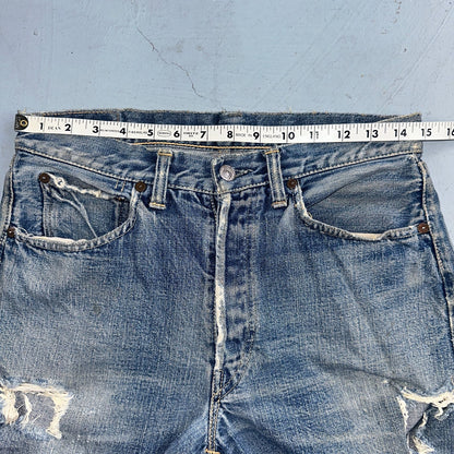 Levis 501 XX Big E Vintage 40s Redline Selvedge USA XX 1940s 50s Jeans 29x28